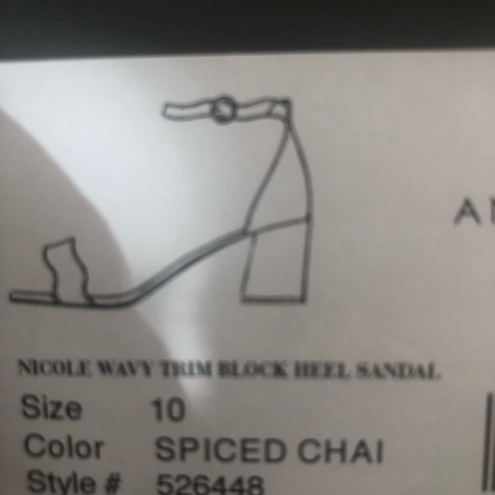 Ann Taylor Chunky 2 1/2 inches, Sand color heels New never worn still in box. - Picture 6 of 6